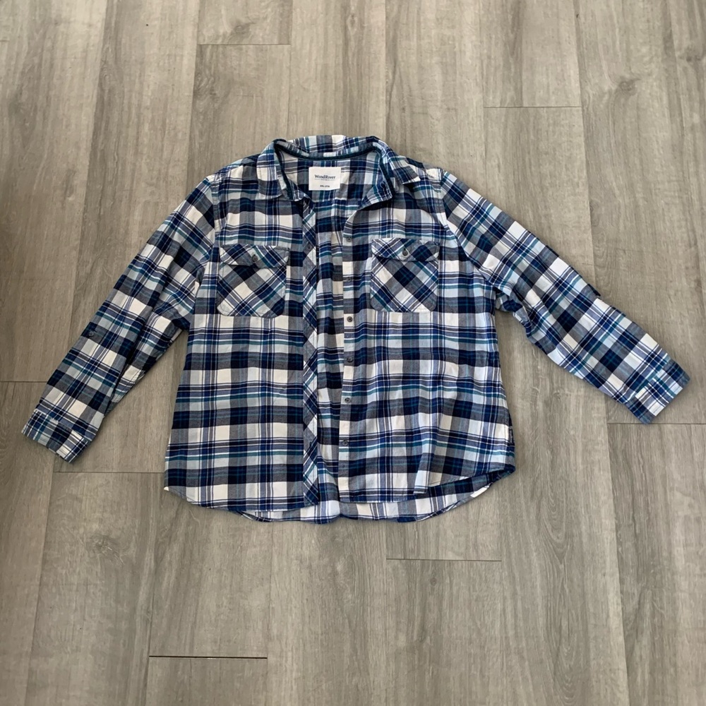 Womens 2XL Wind River Plaid Long Sleeve